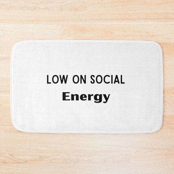 Item preview, Low On Social Energy Funny Introvert Quote | Social Battery Humor designed and sold by FarazDesign110.