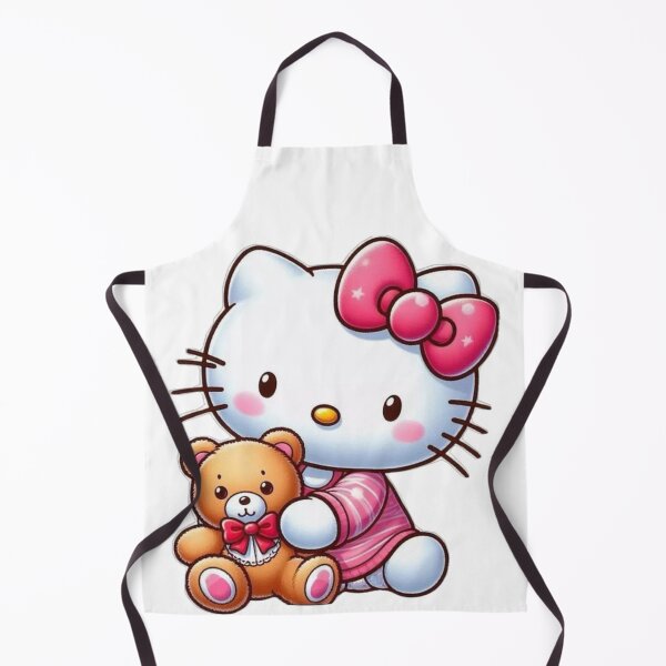 Item preview, White Kitty With Teddy Bear designed and sold by nyxium-art.