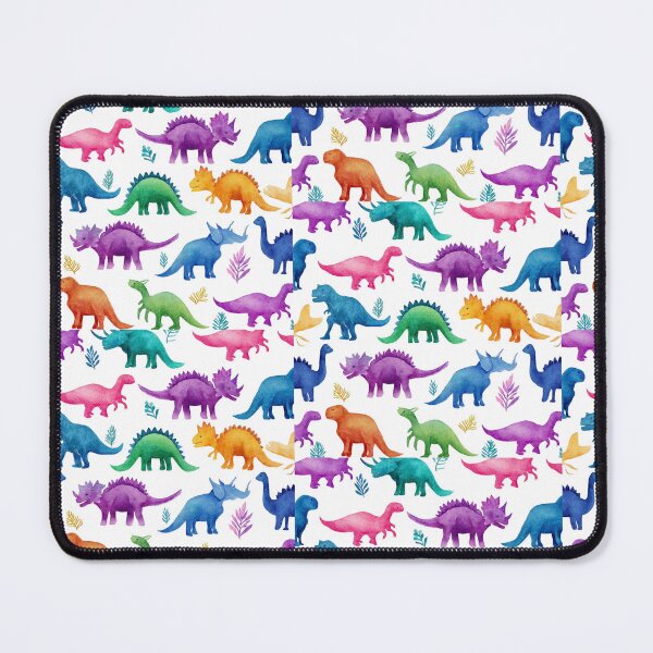 Item preview, Dinosaur Rainbow Watercolor whiteBG designed and sold by Hunkie Punkie Designs.
