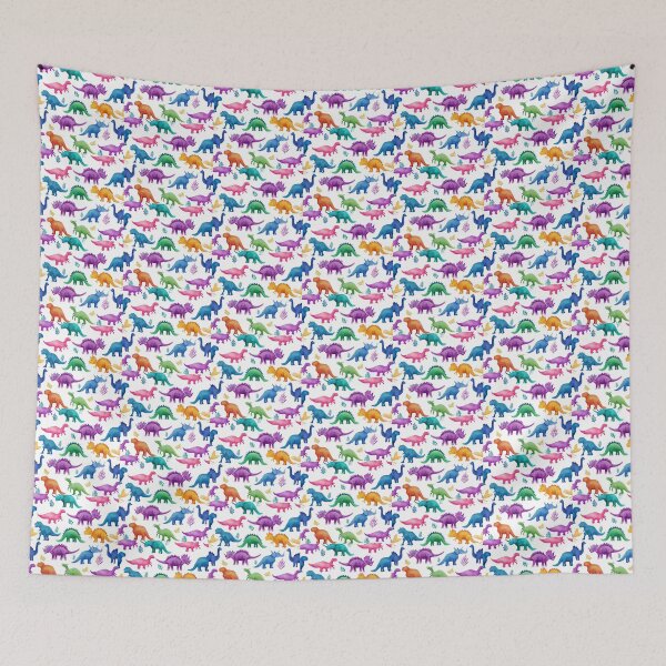 Item preview, Dinosaur Rainbow Watercolor whiteBG designed and sold by Hunkie Punkie Designs.
