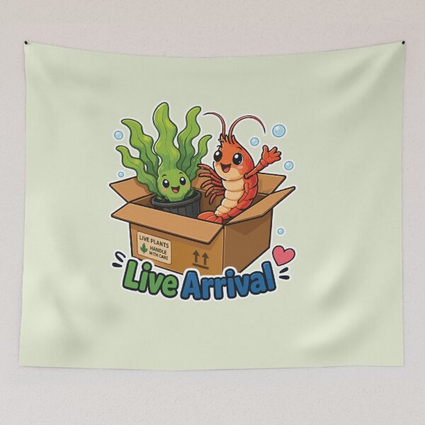 Item preview, Live Arrival Shrimp & Aquarium Plant designed and sold by SimplePoDesign.