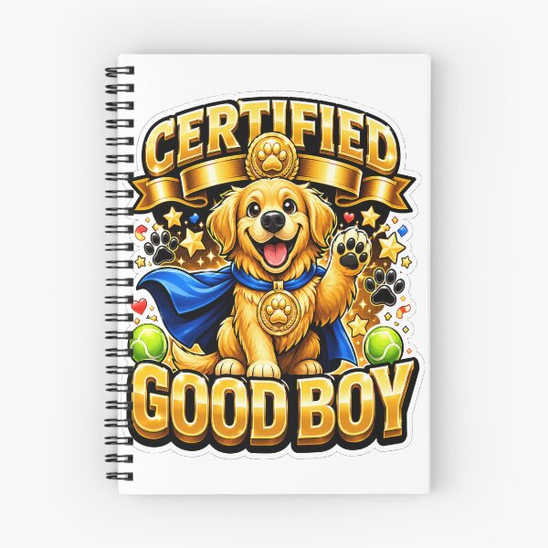 Item preview, Certified Good Boy Funny Golden Retriever Dog Lover Gift designed and sold by ClaussShop.