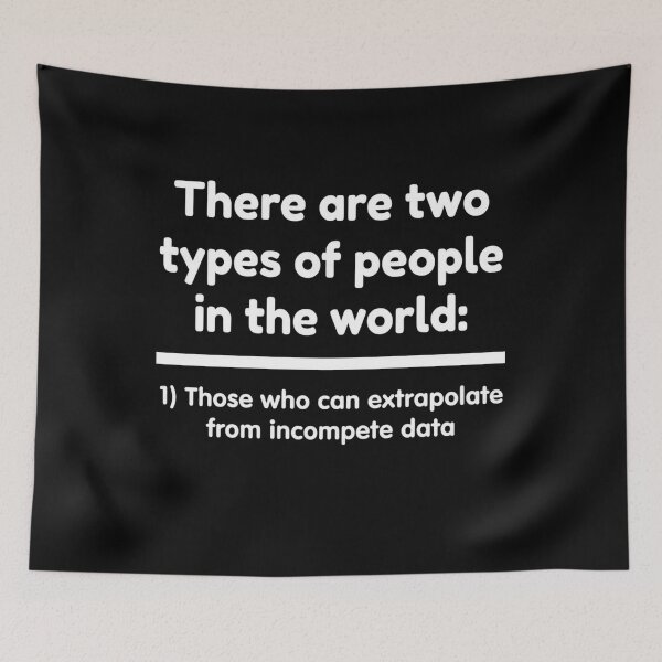 Item preview, Two Types of People Extrapolate Data Funny Nerd designed and sold by SiarheiYur.