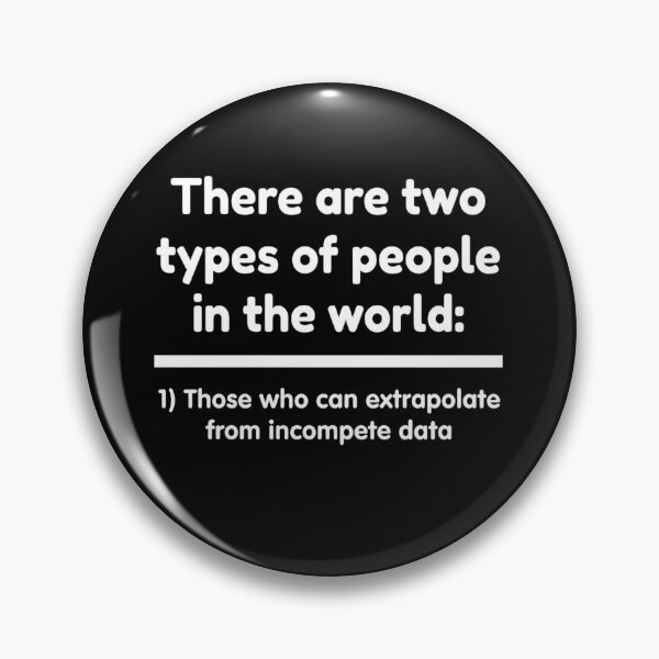 Item preview, Two Types of People Extrapolate Data Funny Nerd designed and sold by SiarheiYur.