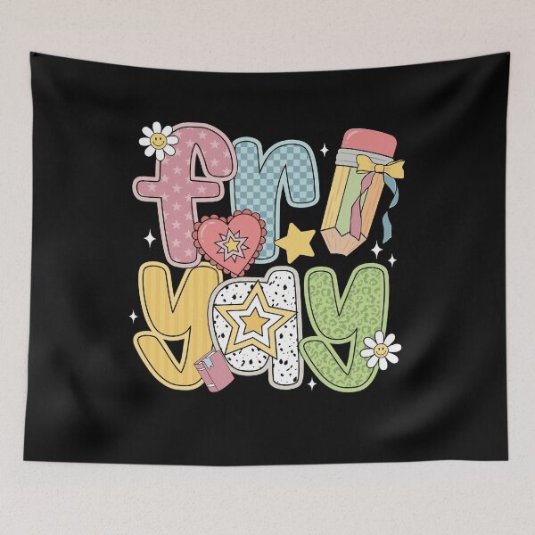 Item preview, Groovy Retro Friyay Teacher Back to School Girls designed and sold by KroghDs.