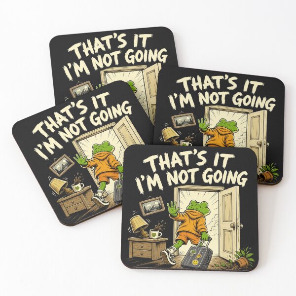 Item preview, Nope I'm Leaving Frog Aesthetic Art designed and sold by Catana Design.