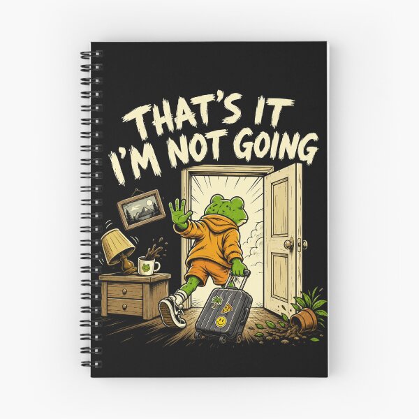 Item preview, Nope I'm Leaving Frog Aesthetic Art designed and sold by Catana Design.