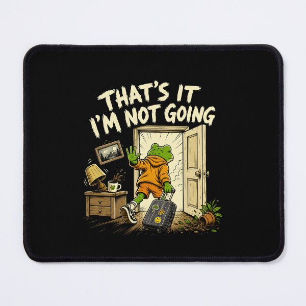 Item preview, Nope I'm Leaving Frog Aesthetic Art designed and sold by Catana Design.