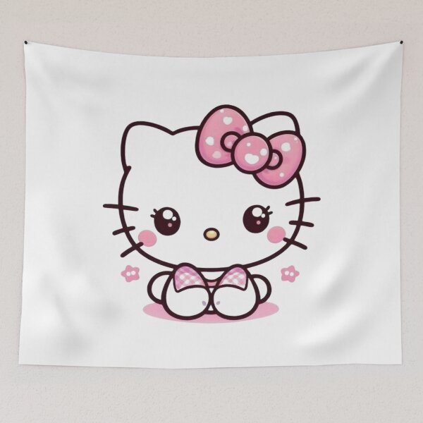 Item preview, Cute White Kitty With Bow designed and sold by nyxium-art.