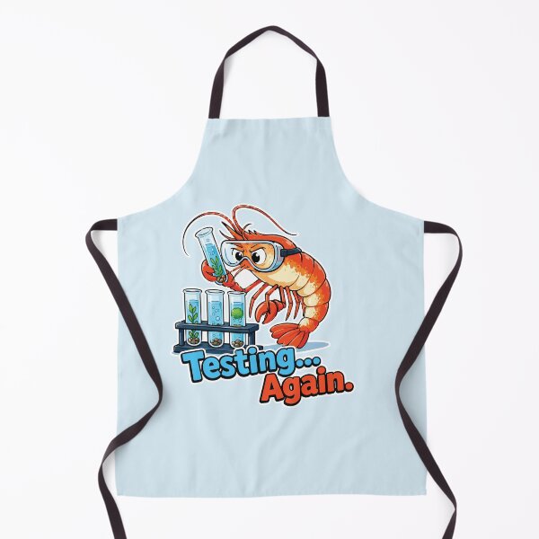 Item preview, Testing Again Funny Shrimp Aquarium designed and sold by SimplePoDesign.