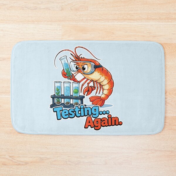 Item preview, Testing Again Funny Shrimp Aquarium designed and sold by SimplePoDesign.