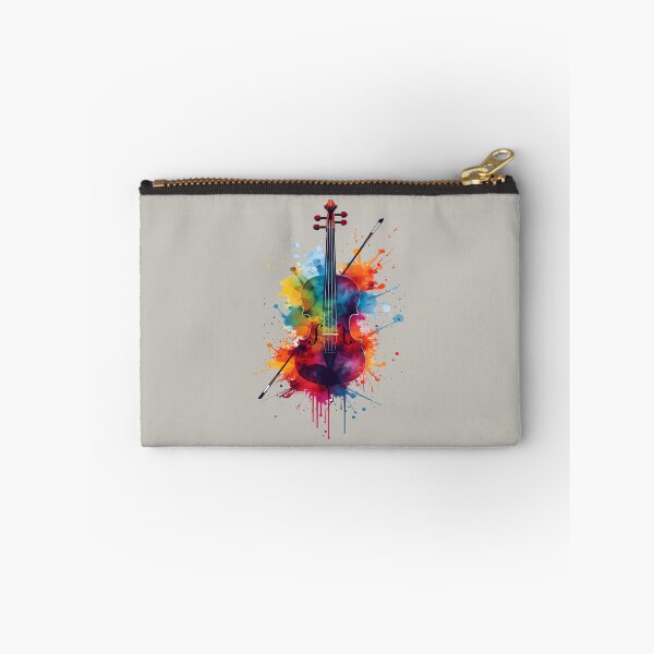Item preview, Colorful Violin - Artistic Music Splash - World Music Day designed and sold by Art-Arcade6.