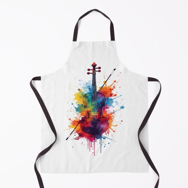 Item preview, Colorful Violin - Artistic Music Splash - World Music Day designed and sold by Art-Arcade6.
