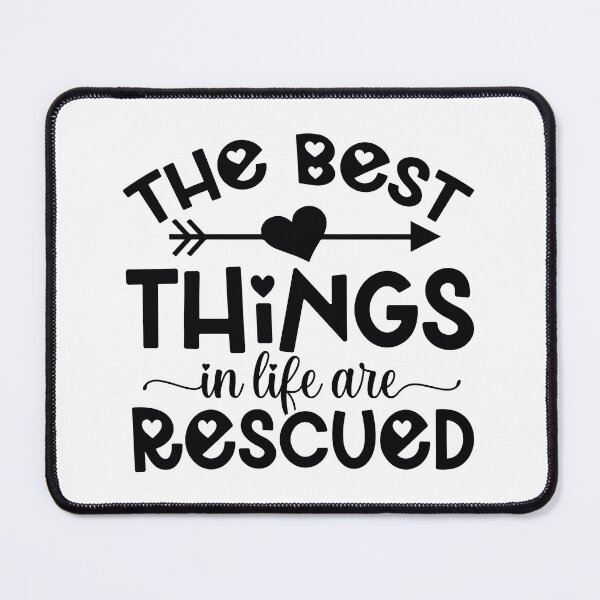 Item preview, The Best Things In Life Are Rescued - Funny Dog Quotes Retro Vintage Aesthetic Best Puppy Mother Gift designed and sold by FuzionRaptor.