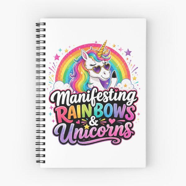 Item preview, Manifesting Rainbows and Unicorns Cute Rainbow Unicorn designed and sold by DesignsO'Random.