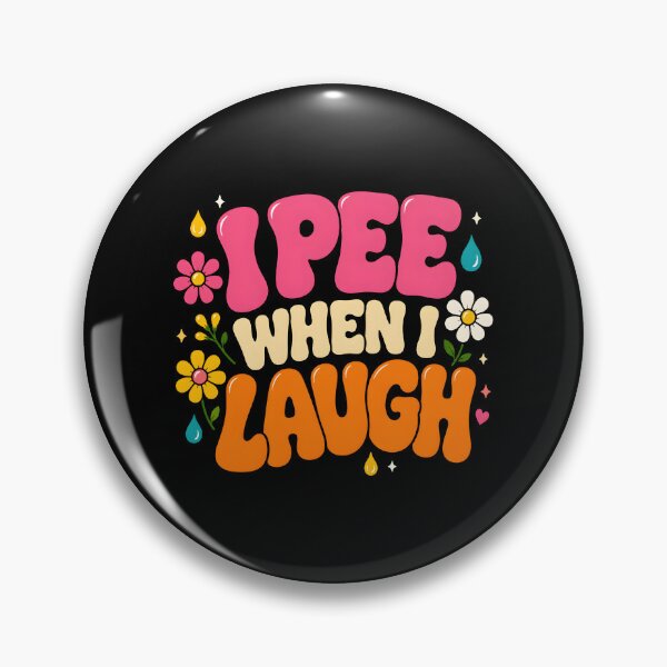 Item preview, I Pee When I Laugh Funny Flower Quote designed and sold by Marblaes00.