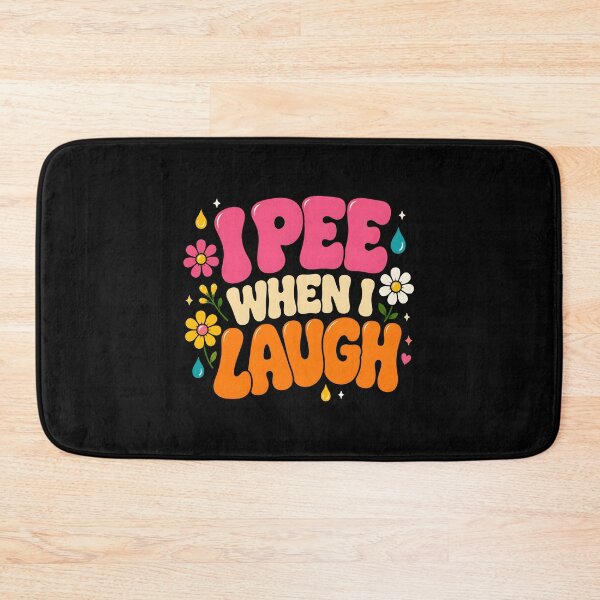 Item preview, I Pee When I Laugh Funny Flower Quote designed and sold by Marblaes00.