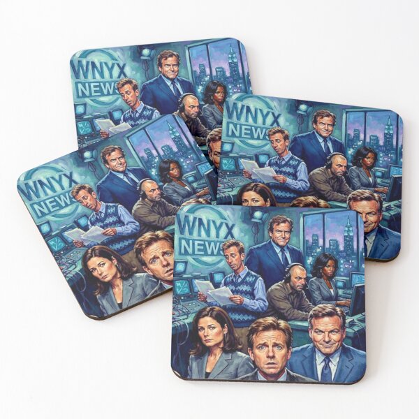 Item preview, NewsRadio Retro Comedy WNYX Broadcast Station Media Office Tribute Art TV Show Poster designed and sold by Art's Diner.