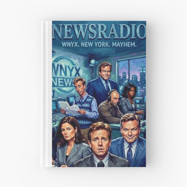 Item preview, NewsRadio Retro Comedy WNYX Broadcast Station Media Office Tribute Art TV Show Poster designed and sold by Art's Diner.