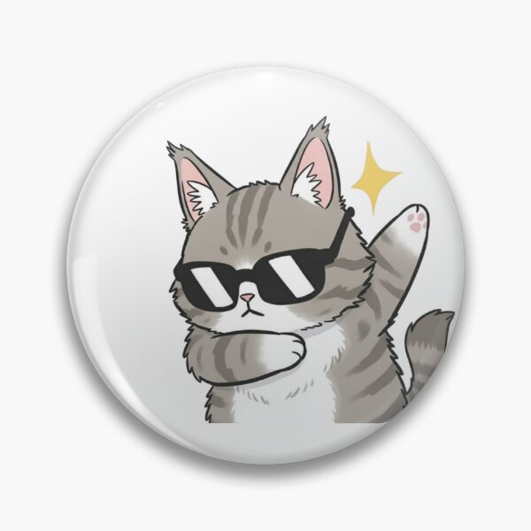Item preview, Cool Cat Sunglasses Sticker designed and sold by nyxium-art.