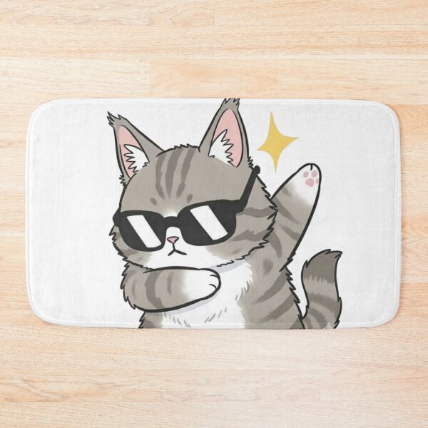 Item preview, Cool Cat Sunglasses Sticker designed and sold by nyxium-art.
