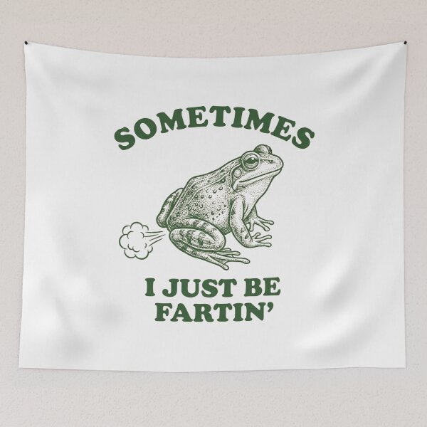 Item preview, Funny Farting Frog Vintage Humorous Quote Art designed and sold by SiarheiYur.