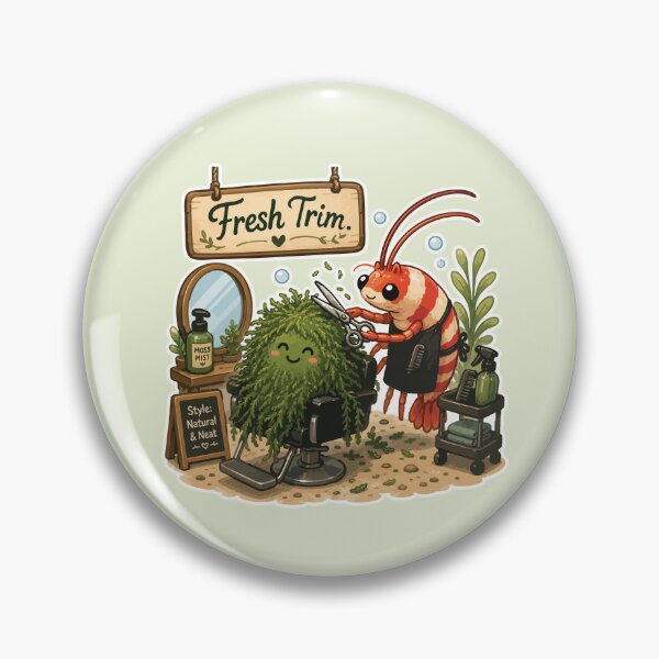 Item preview, Fresh Trim Funny Moss Barber Shrimp designed and sold by SimplePoDesign.
