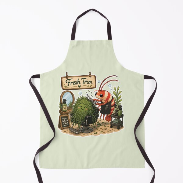 Item preview, Fresh Trim Funny Moss Barber Shrimp designed and sold by SimplePoDesign.