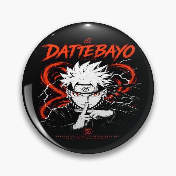 Item preview, Naruto Dattebayo - Believe It, Live It, Never Give Up | Anime Ninja Aesthetic Design designed and sold by Trinidesigns123.