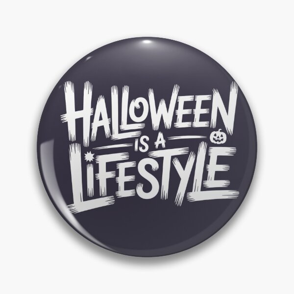 Item preview, Halloween Is A Lifestyle Funny Spooky Quote Sticker and Shirt designed and sold by Raw Tigers.
