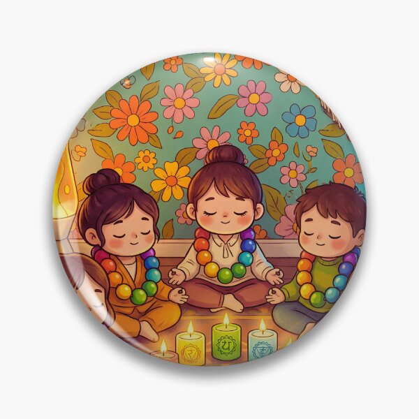 Item preview, Whimsical Boho Kids Meditation Wall Art | Mindfulness Nursery Print | Colorful Yoga Room Decor | Cozy Floral Zen Illustration designed and sold by ChloeDesigns401.