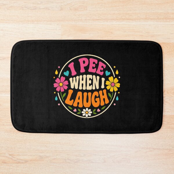 Item preview, I Pee When I Laugh Retro Flower Humor designed and sold by Marblaes00.
