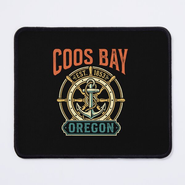 Item preview, Coos Bay Oregon Vintage Nautical Anchor Ship Wheel designed and sold by SiarheiYur.