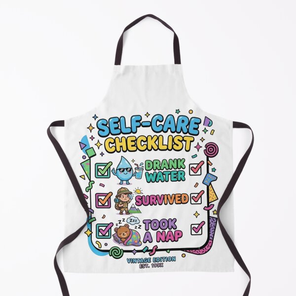 Item preview, Retro 90s Self-Care Checklist designed and sold by YourWearPulse.