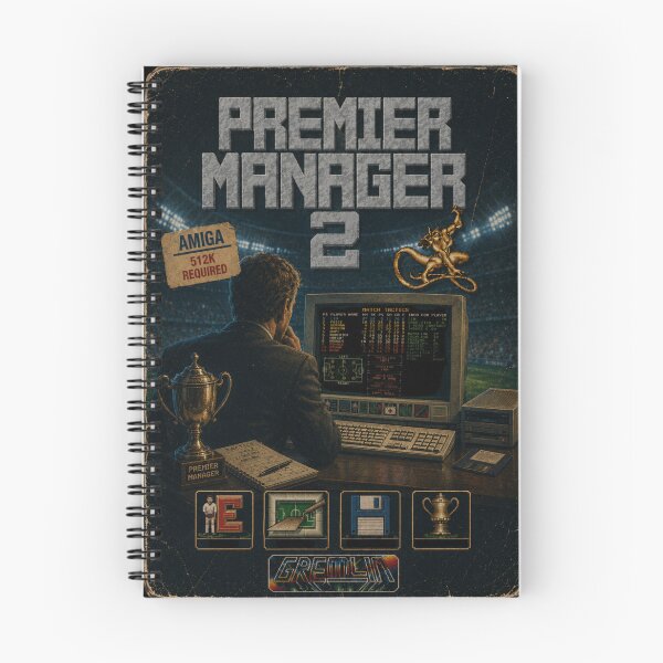 Item preview, Amiga Premier Manager 2 Vintage game design designed and sold by Timetowaste.