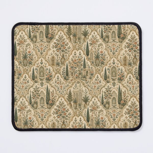 Item preview, Elegant Moroccan Palace Garden Toile Pattern in Warm Neutrals designed and sold by PatternFranzy.