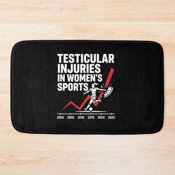 Item preview, Testicular Injuries In Women's Sports Funny Chart designed and sold by SiarheiYur.