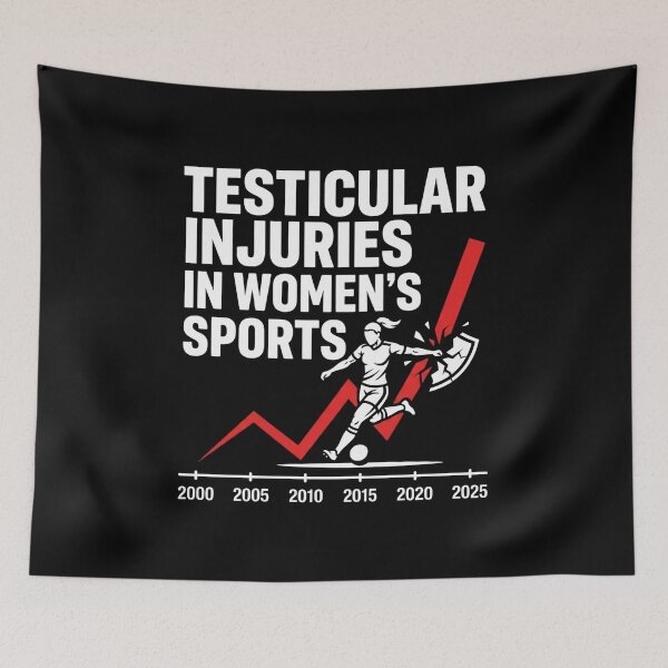 Item preview, Testicular Injuries In Women's Sports Funny Chart designed and sold by SiarheiYur.