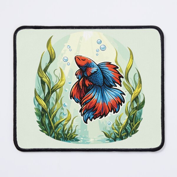 Item preview, Betta Fish Serenity Peaceful Aquarium Art designed and sold by SimplePoDesign.