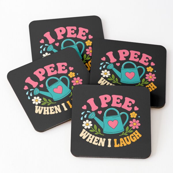 Item preview, I Pee When I Laugh Groovy Floral Saying designed and sold by Marblaes00.