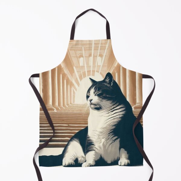 Item preview, Majestic Cat – Regal Architecture Fantasy Art designed and sold by Dogandesighn.