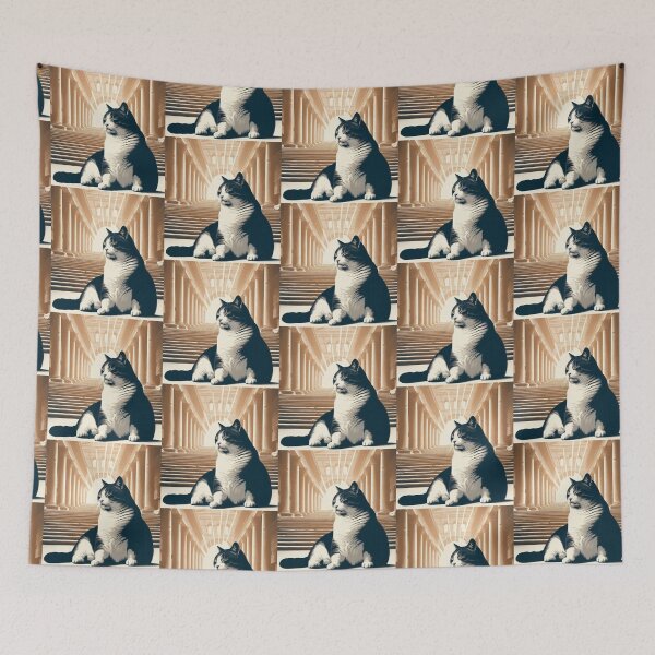 Item preview, Majestic Cat – Regal Architecture Fantasy Art designed and sold by Dogandesighn.