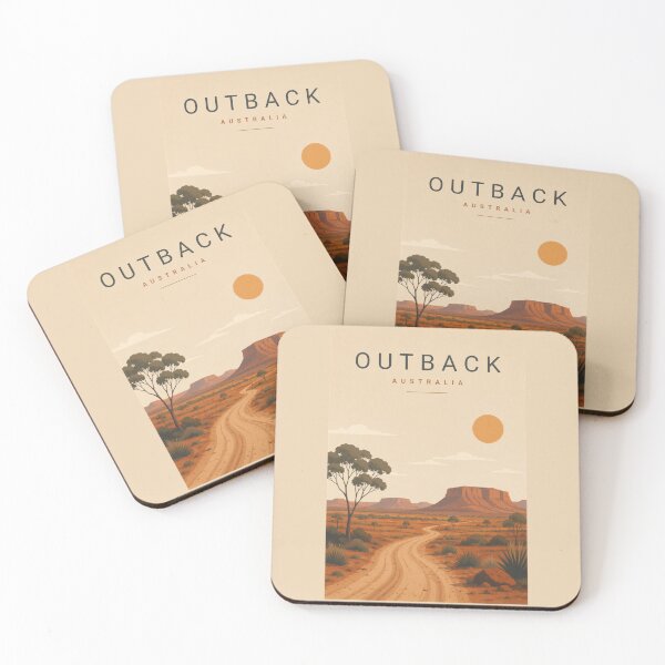 Item preview, Outback Australia desert road through red landscape designed and sold by Rue Market.
