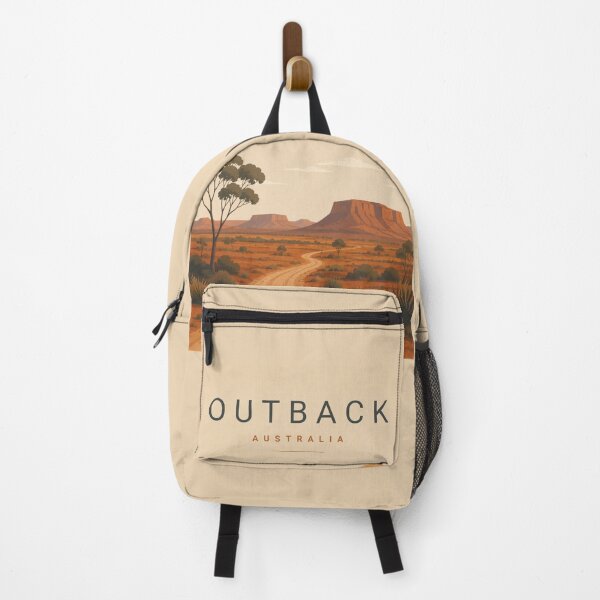 Item preview, Outback Australia desert road through red landscape designed and sold by Rue Market.