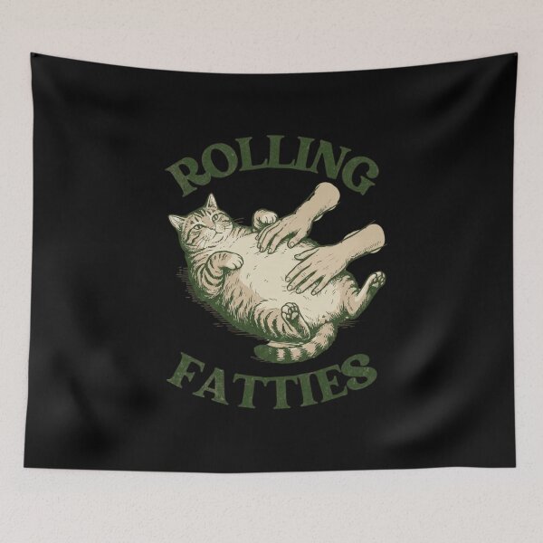 Item preview, Rolling Fatties Chubby Cat Belly Rub Vintage designed and sold by SiarheiYur.