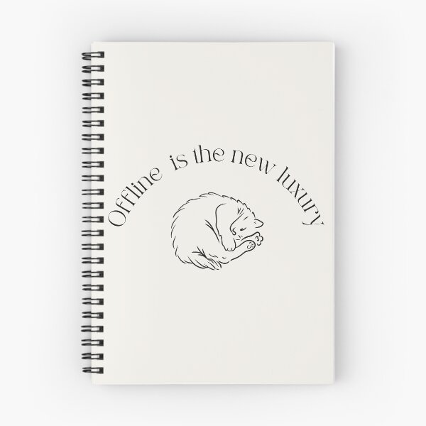 Item preview, Offline Is The New Luxury – Minimalist Cat Design designed and sold by CreationSpace3005.