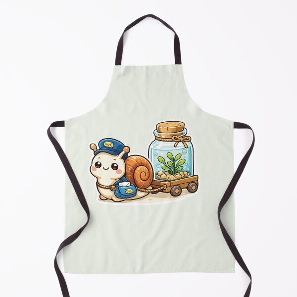 Item preview, Snail Mail Cute Aquarium Mail Carrier designed and sold by SimplePoDesign.