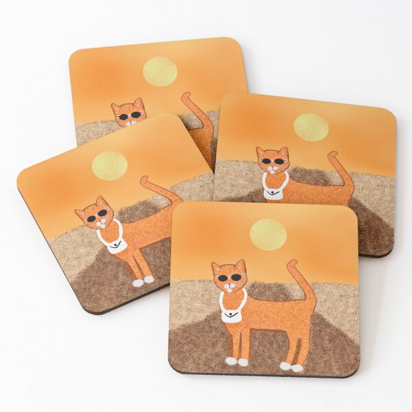 Item preview, Cool Cat in the Desert designed and sold by Elaine M Hayward .