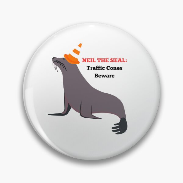 Item preview, Neil the seal and traffic cones designed and sold by Snoopyswift77 .