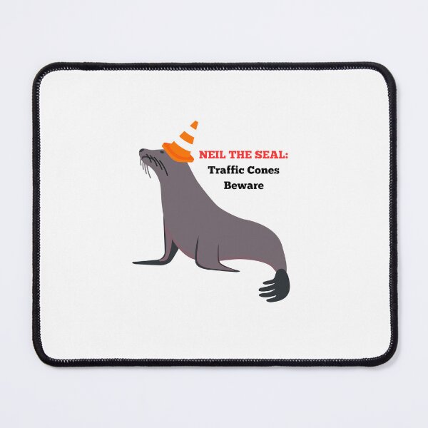 Item preview, Neil the seal and traffic cones designed and sold by Snoopyswift77 .